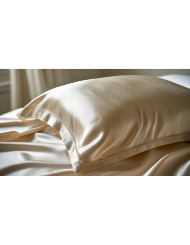 Paire de taies d'oreiller en soie 80...