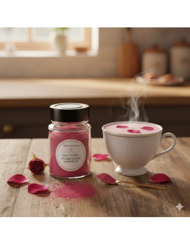 Éclat de rose alimentaire