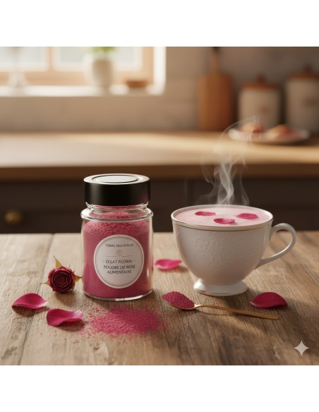 Éclat de rose alimentaire