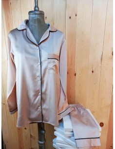 Pyjama d'hiver en soie