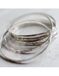 Lot 7 bracelet jonc argent...