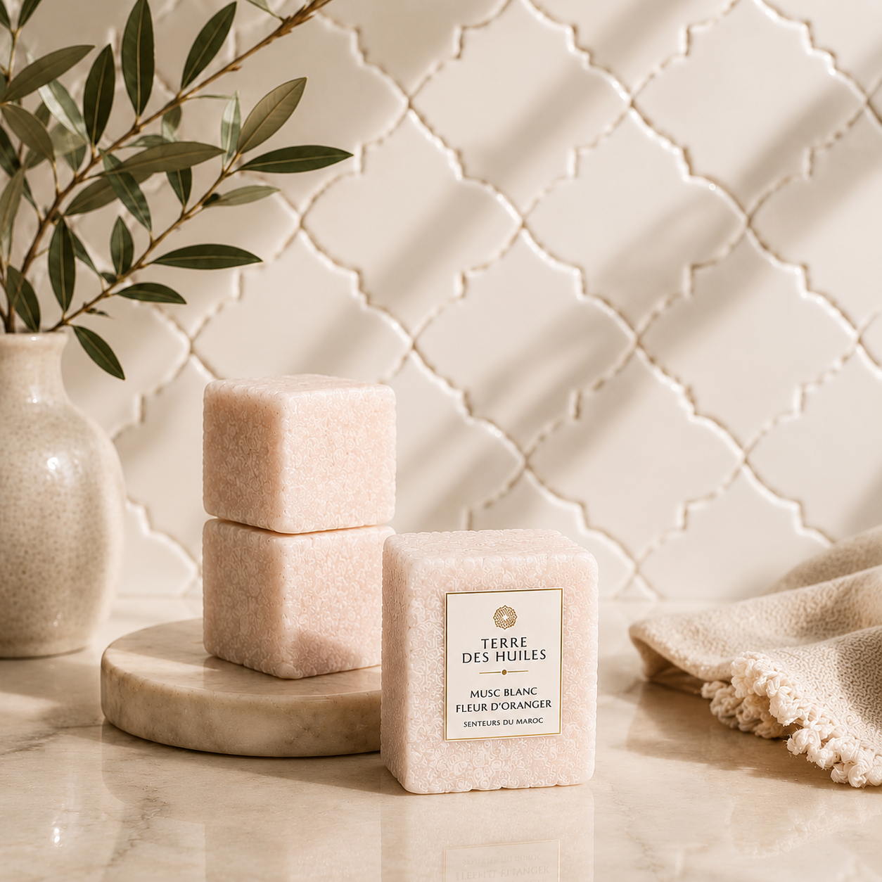 "Musc Carré Fleur d'Oranger Parfum Solide — Terre Des Huiles"