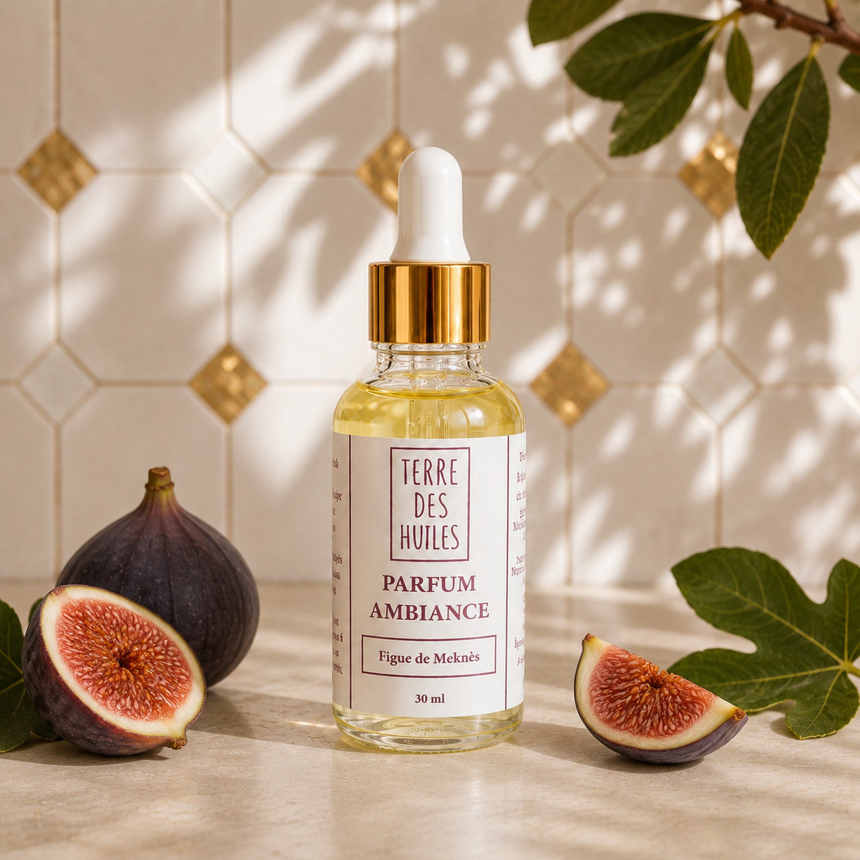 Parfum Précieux Figue Meknès — concentré pour diffuseur Terre des Huiles