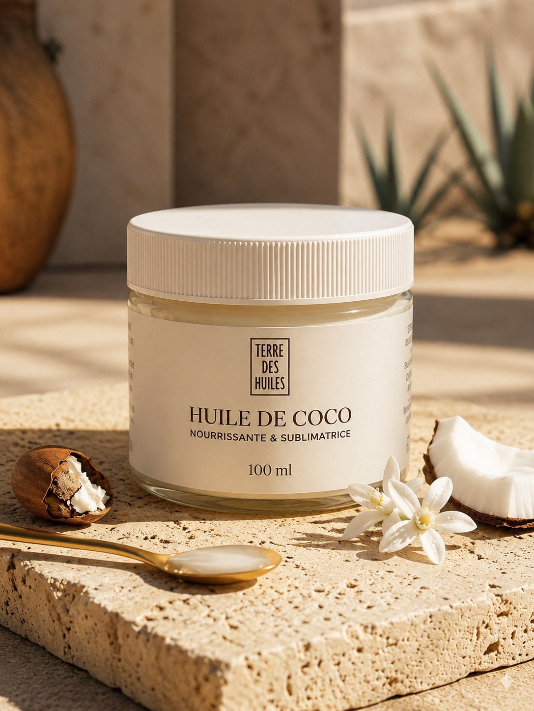 pot huile de coco naturelle maroc