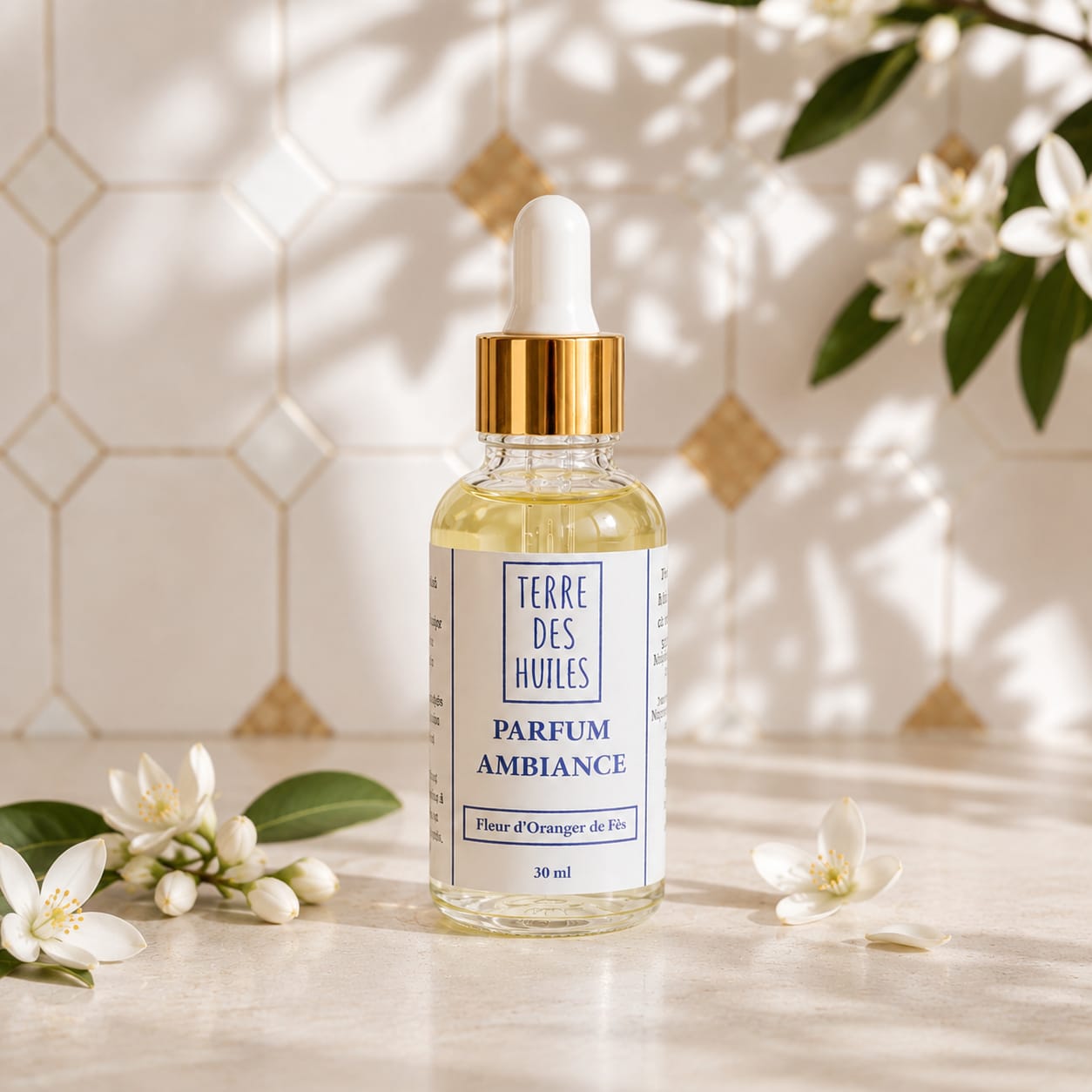 Parfum Précieux Fleur d'Oranger — concentré naturel Terre des Huiles